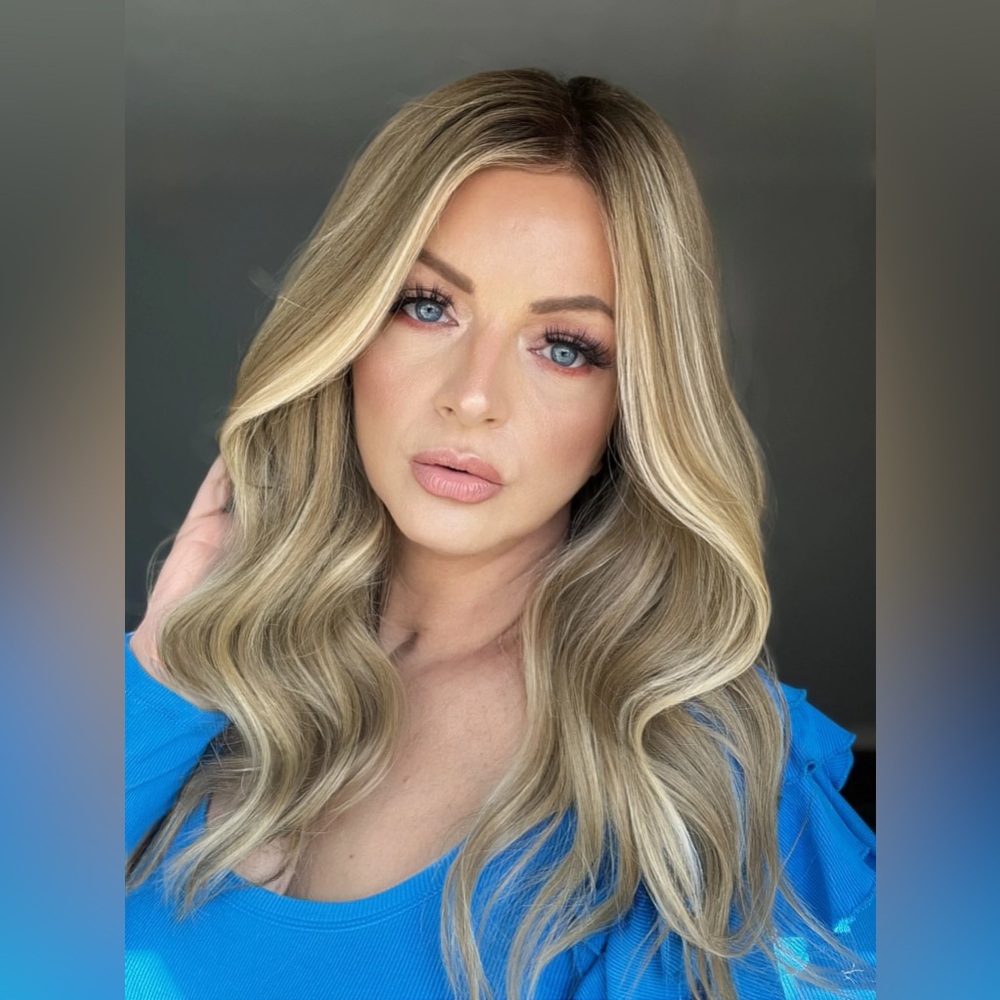 Raregen Avis | Lace Top Remy Human Hair Wig- Cool Light Ash Blonde Balayage